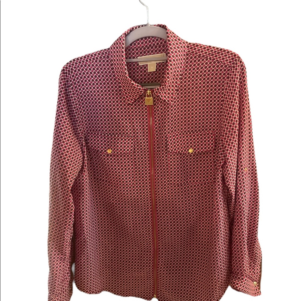 Zip-Up Michael Kors Blouse